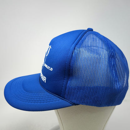 Cletes Auto Repair Burley Idaho Blue Trucker Hat One Size Mesh Snapback Foam
