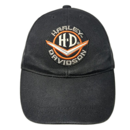 Harley-Davidson Baseball Cap Black One Size Strapback Embroidered Logo Patch Hat