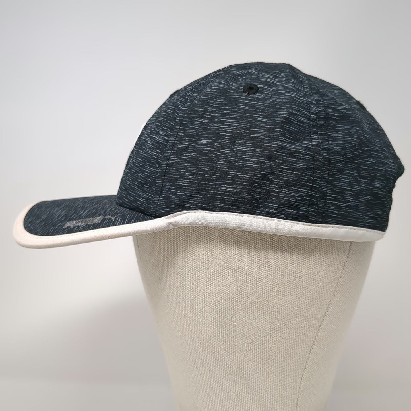 Puma Baseball Cap Black One Size Heathered Performance Reflective Strapback Hat