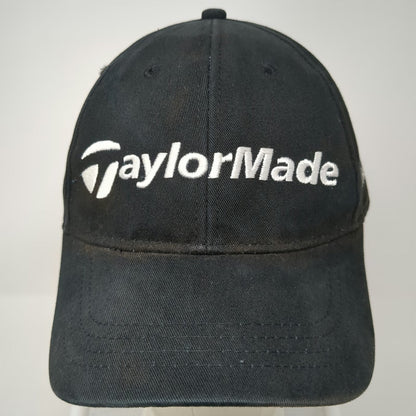 TaylorMade Baseball Cap Black One Size The Club Logo Slideback Cotton Golf Hat