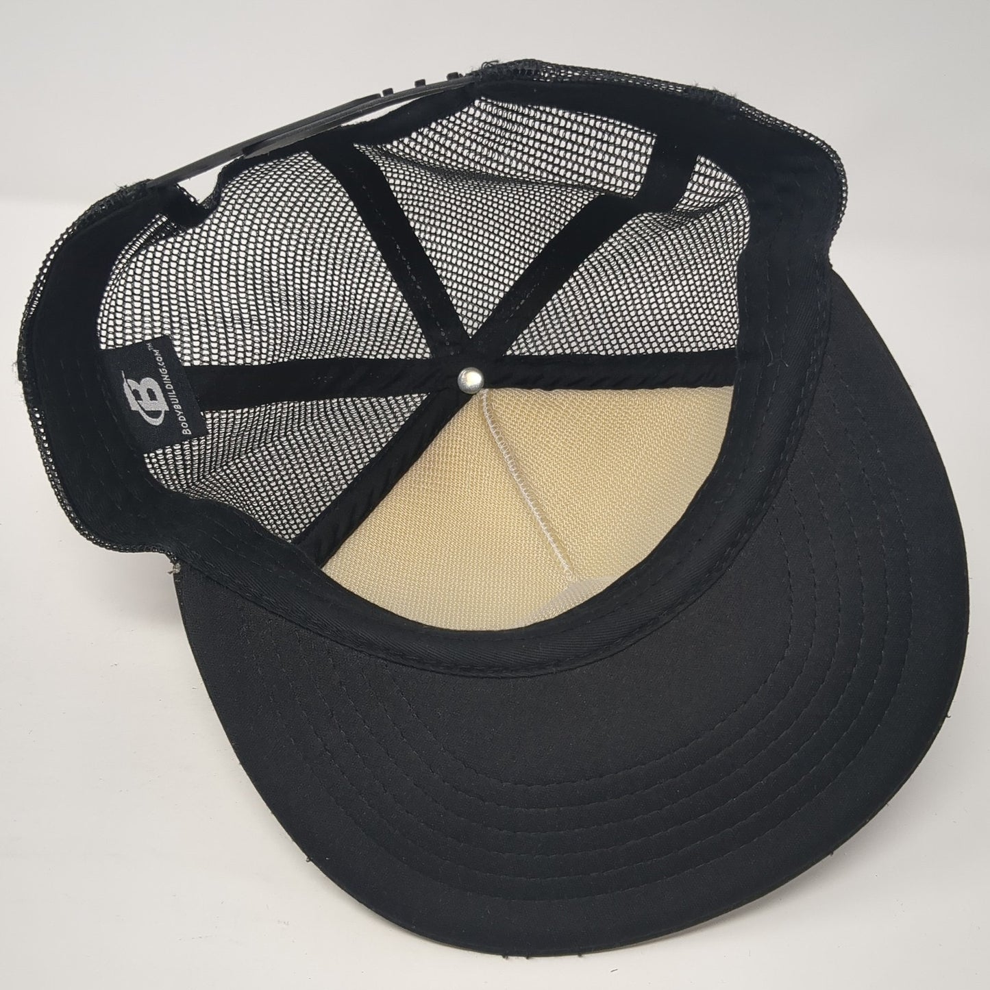 Bodybuilding.com Finish First Trucker Hat Black One Size Adjustable Mesh Back