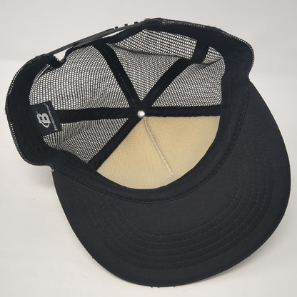 Bodybuilding.com Finish First Trucker Hat Black One Size Adjustable Mesh Back