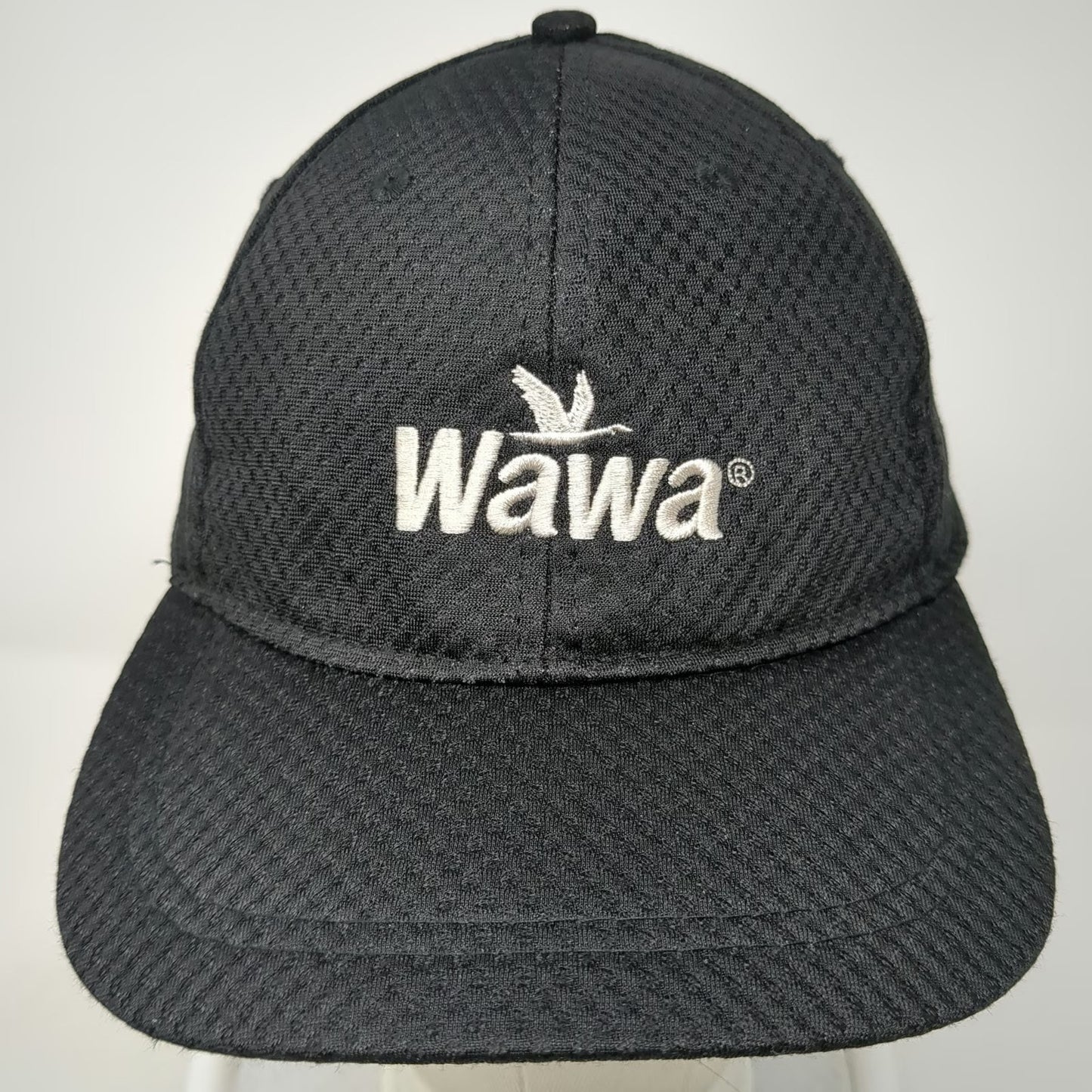 Hiphic Wawa Logo Black Baseball Cap Hat One Size Strapback Polyester Mesh