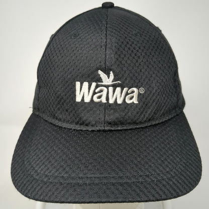 Hiphic Wawa Logo Black Baseball Cap Hat One Size Strapback Polyester Mesh