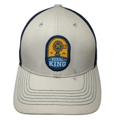 Outdoor Cap Trucker Hat Beige OSFM Rural King Windmill Snapback Mesh Farm Store