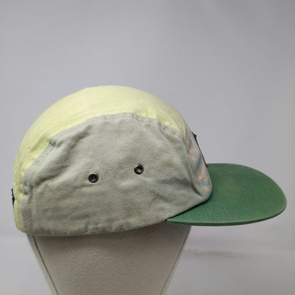 Locale 5 Panel Hat Green Yellow One Size California Republic Bear Palm Leaf
