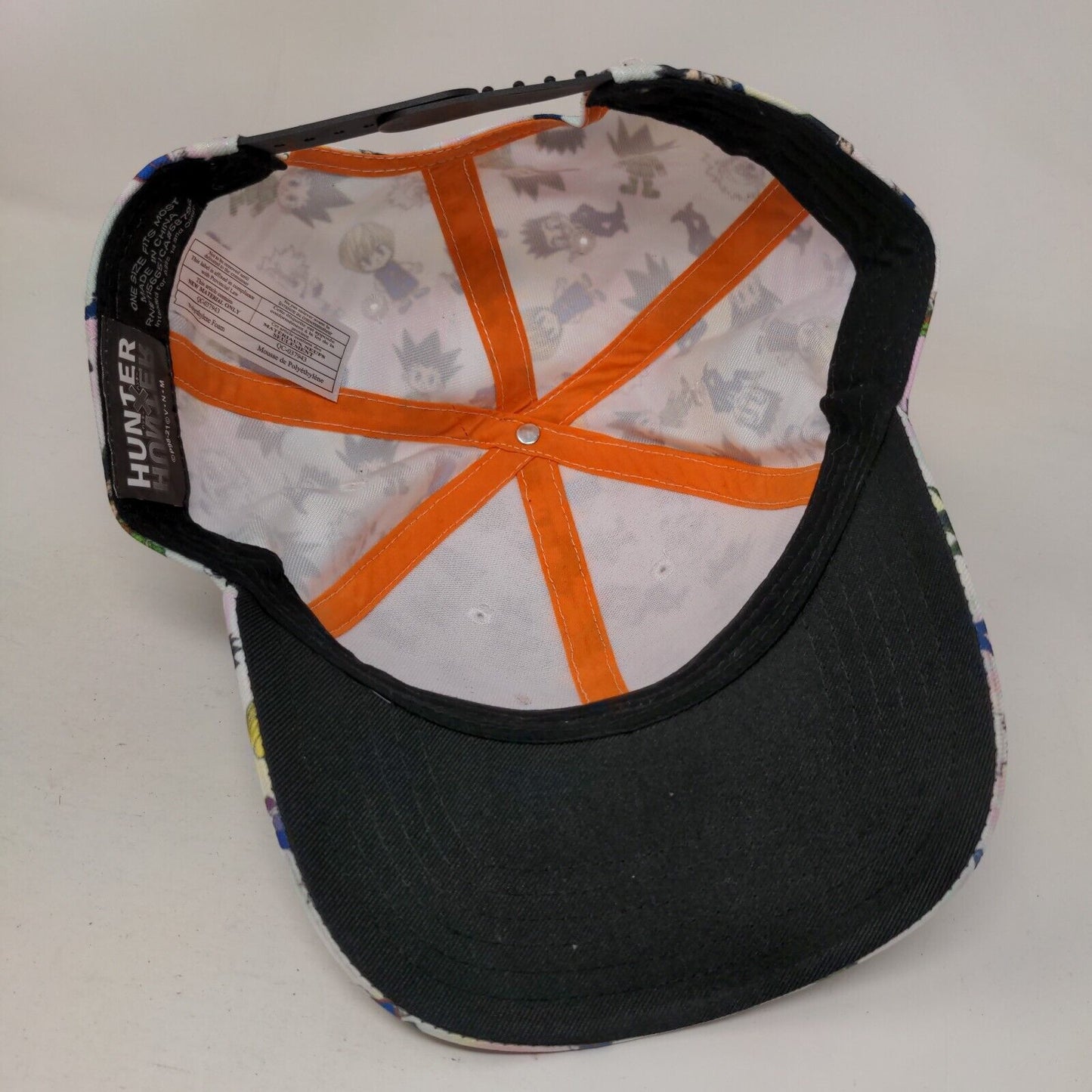 Hunter X Hunter Snapback Hat Multicolor OSFM Vented Holes 6 Panel