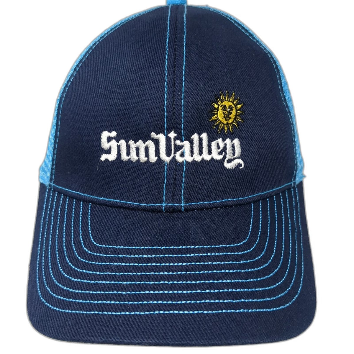 Infinity Global Baseball Cap Blue OS Mesh Back Strapback Sun Valley Hat Regional