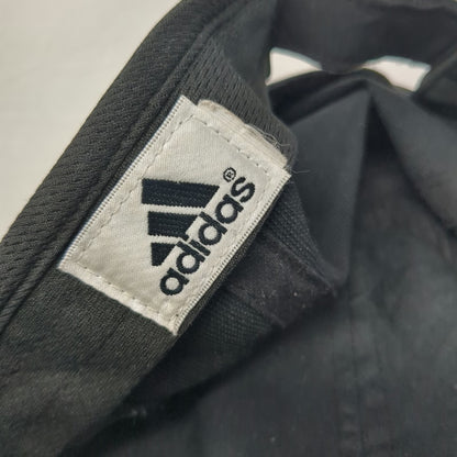 Adidas Baseball Cap Black One Size Mesh Side Panels Performance Strapback Hat