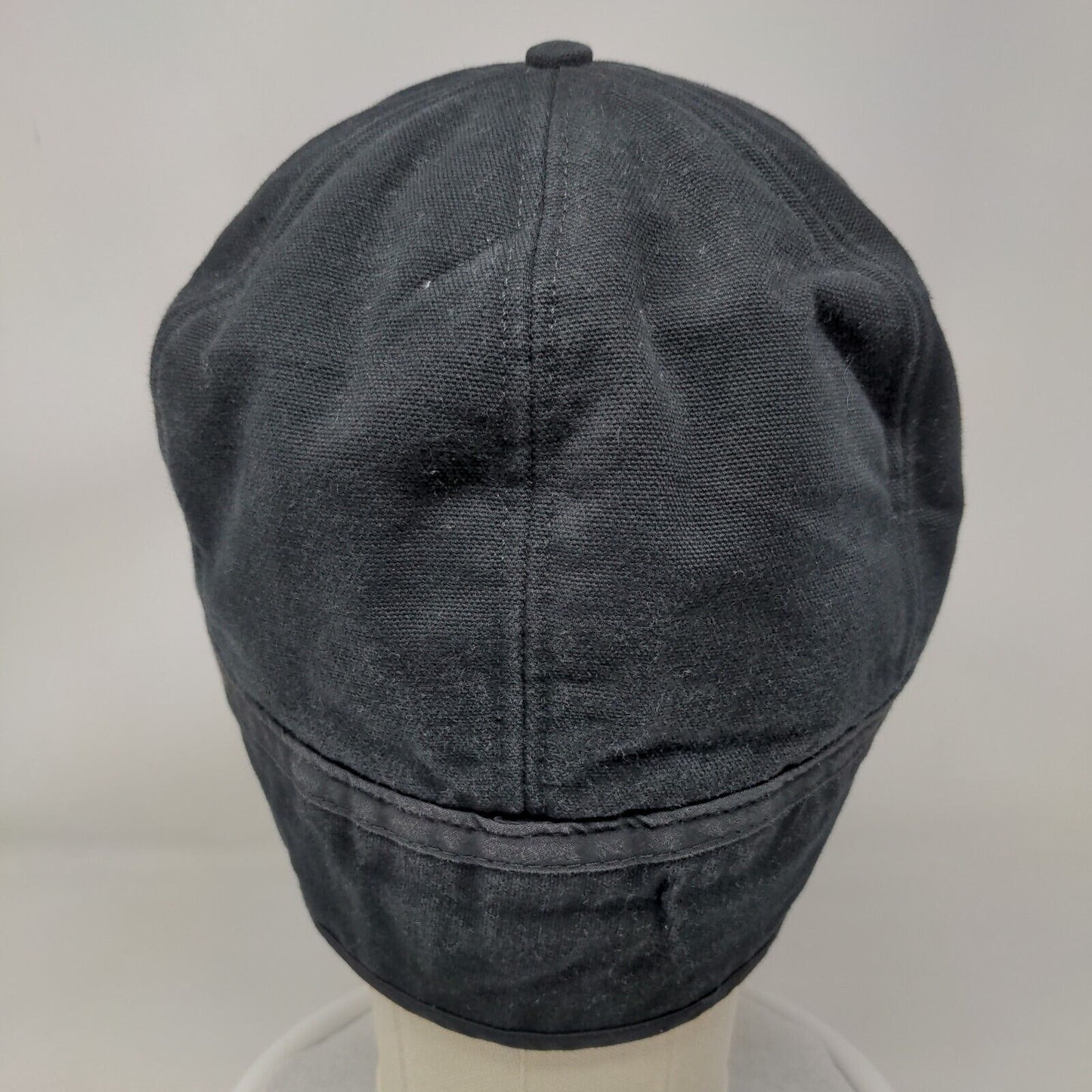 Carhartt Fitted Ear Flap Trapper Hat Black OSFA/L 6 Panel Winter Cotton Made USA