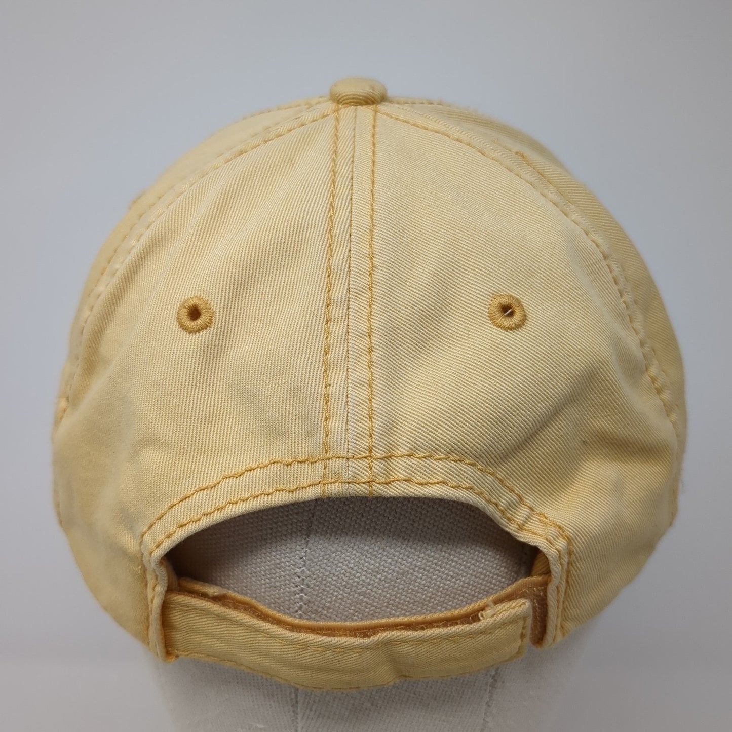 Whitetails Unlimited Strapback Hat Yellow One Size Adjustable 6 Panel