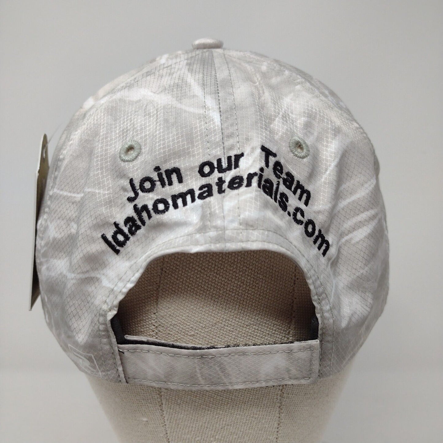 Idaho Materials & Construction Strapback Hat Gray OSFA Richardson W/Tags