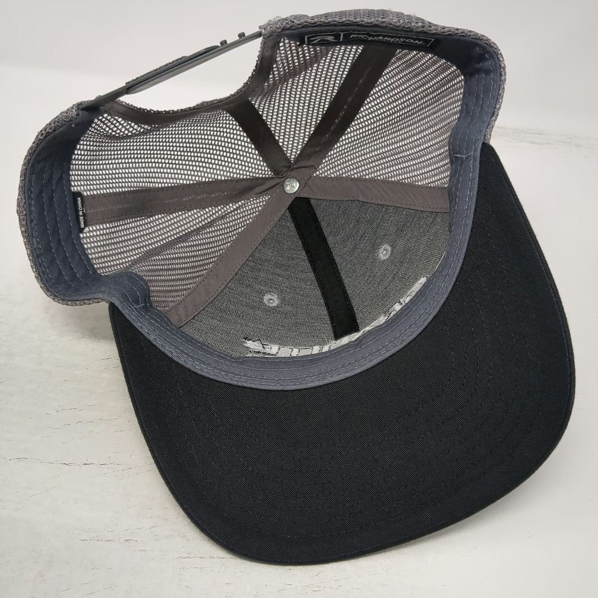 Richardson Trucker Hat Gray One Size Granite Pacific Northwest Mesh Snapback