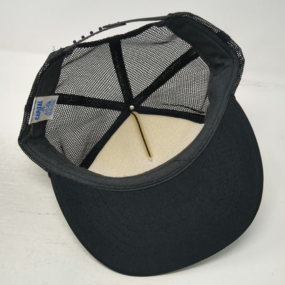 Capital Trucker Hat Black One Size Plano Fishing Tackle Box Mesh Snapback