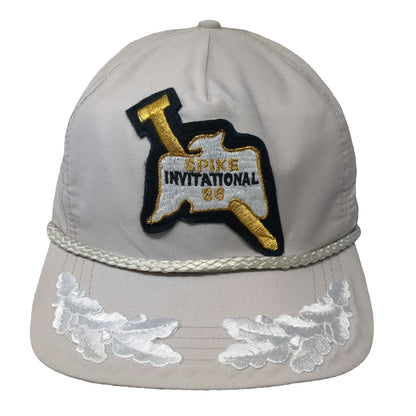 Sportcap 5 Panel Hat Gray One Size Rope Scrambled Eggs Spike Invitational 86