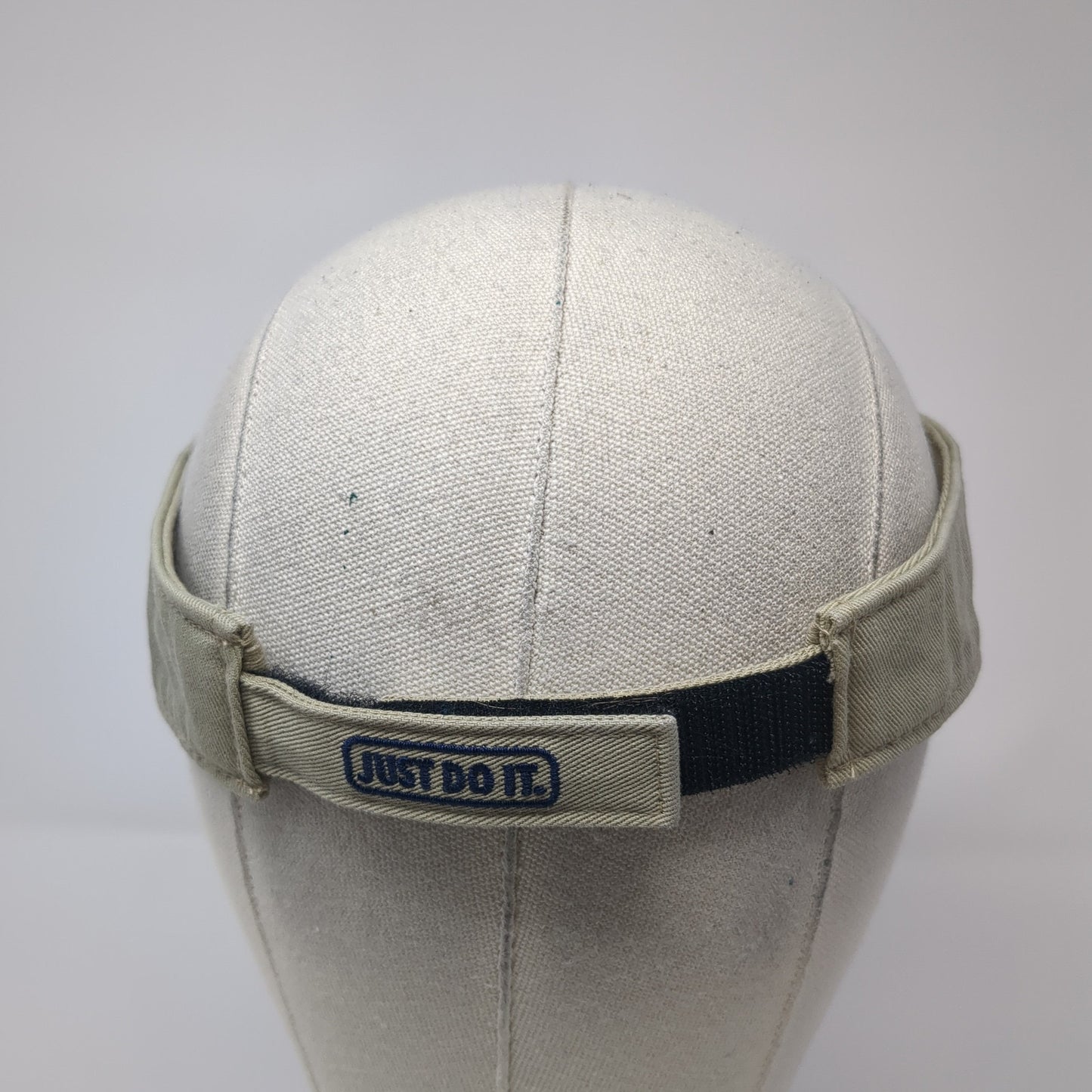 Nike Swoosh Just Do It Strapback Visor Hat Brown One Size Adjustable