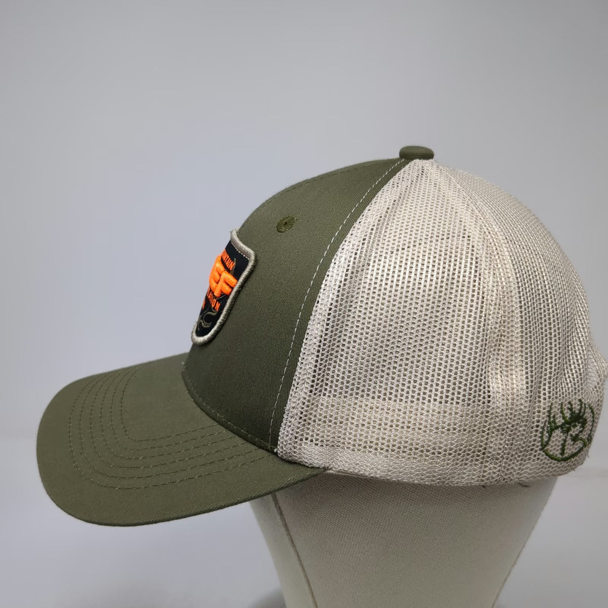 Rocky Mountain Elk Foundation Trucker Hat Green One Size Mesh Snapback RMEF