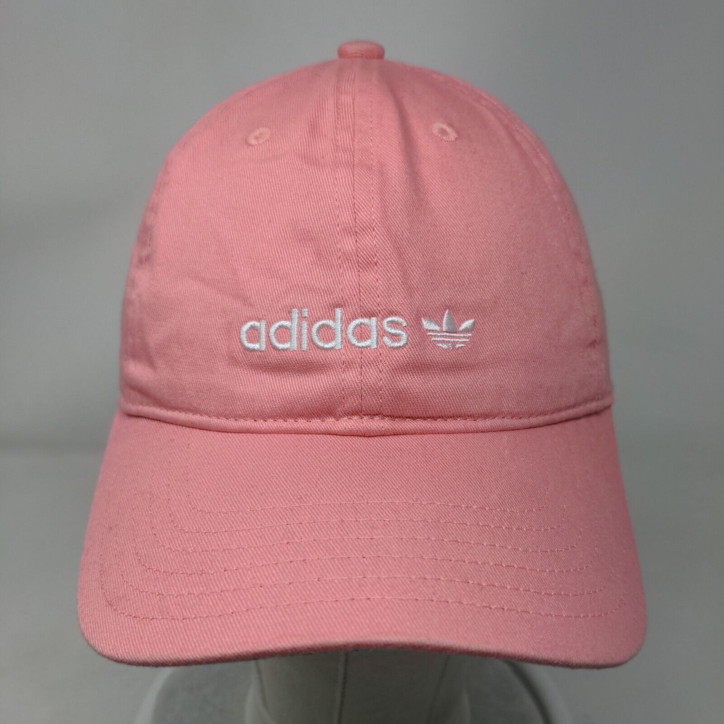 Adidas Women's Slideback Hat Pink OSFW Adjustable Embroidered Trefoil 6 Panel