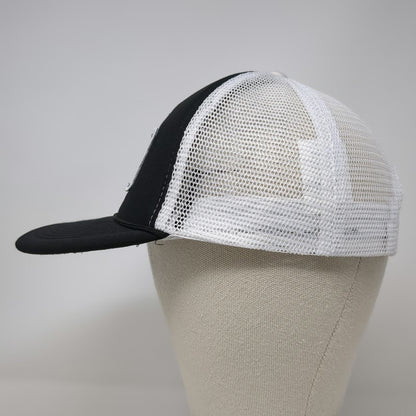 Spirit Trucker Hat Black White One Size Hugh Mungus Deck Builders Mesh Snapback