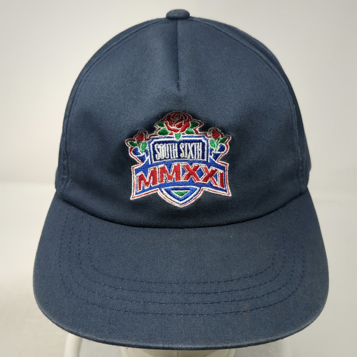 South Sixth 5 Panel Blue One Size Hat MMXXI 2021 Rose Snapback Embroidered