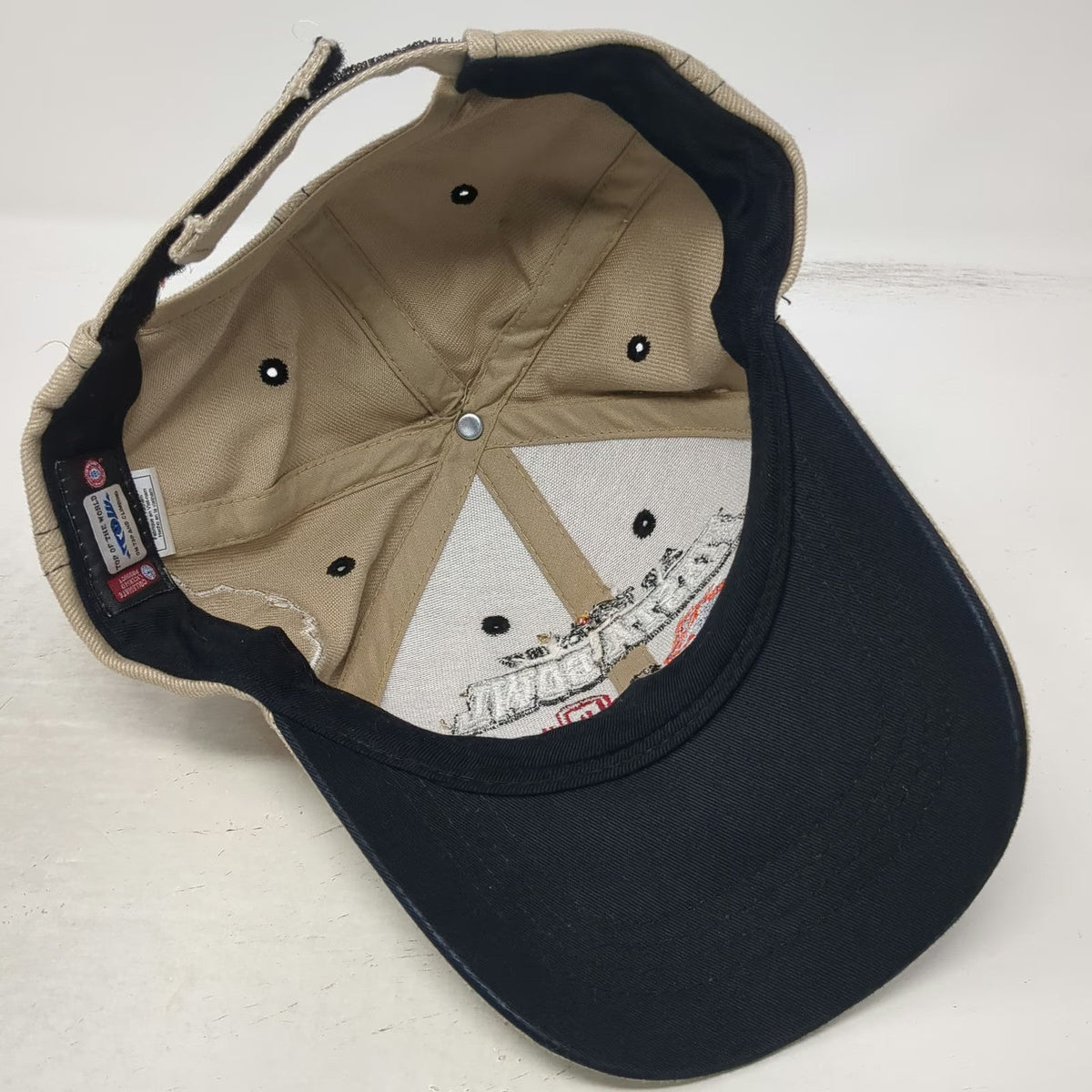 TOW NCAA Boise State Oklahoma 2007 Fiesta Bowl Beige One Size Cap Hat Matchup