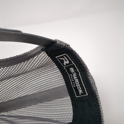 NB Snapback Mesh Back Trucker Hat Black One Size Embroidered Letters