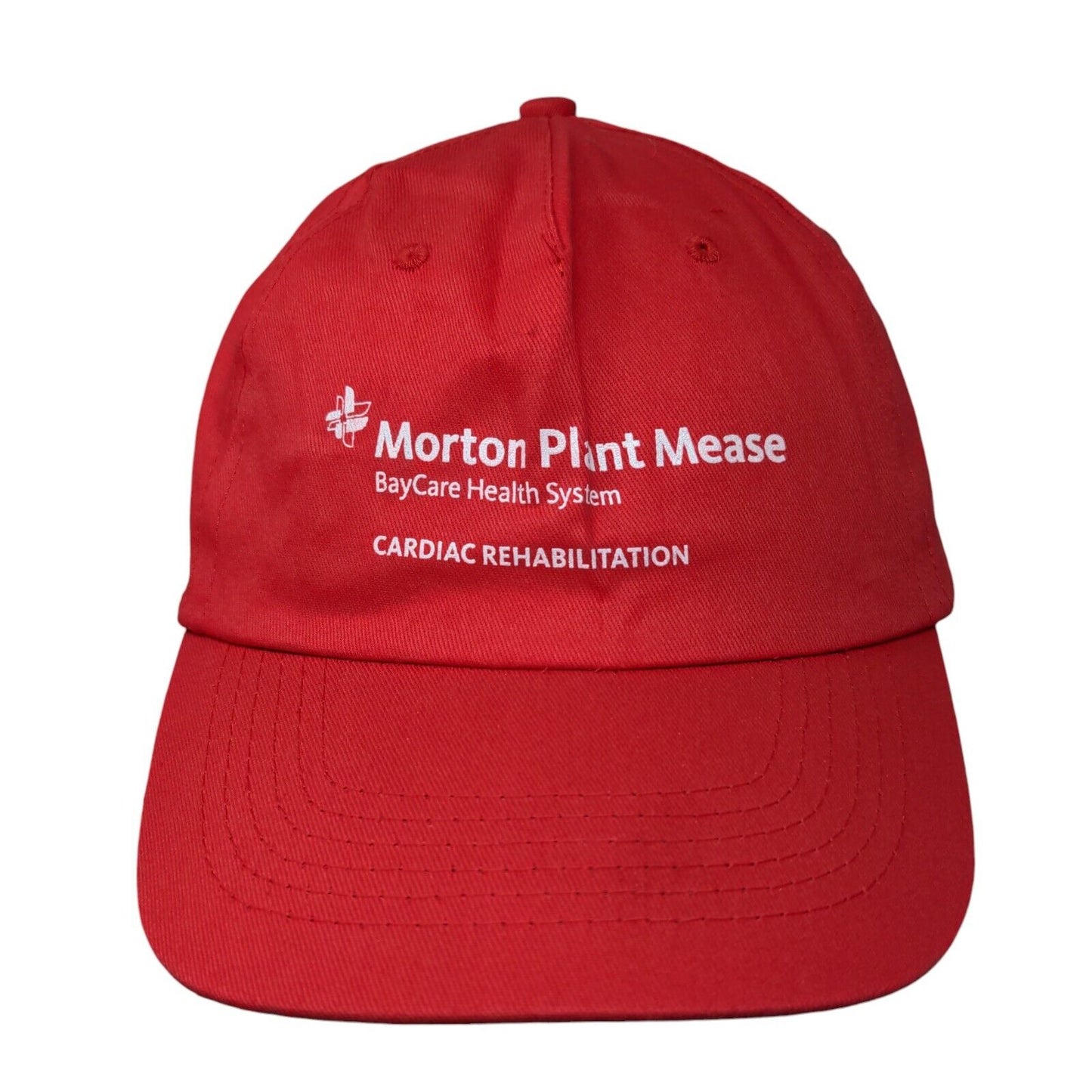 Morton Plant Mease Cardiac Rehabilitation Strapback Hat Red One Size Hit Wear