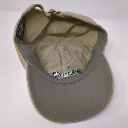 O’Donnell’s Pub Slideback Hat Tan One Size Adjustable Embroidered Headshots