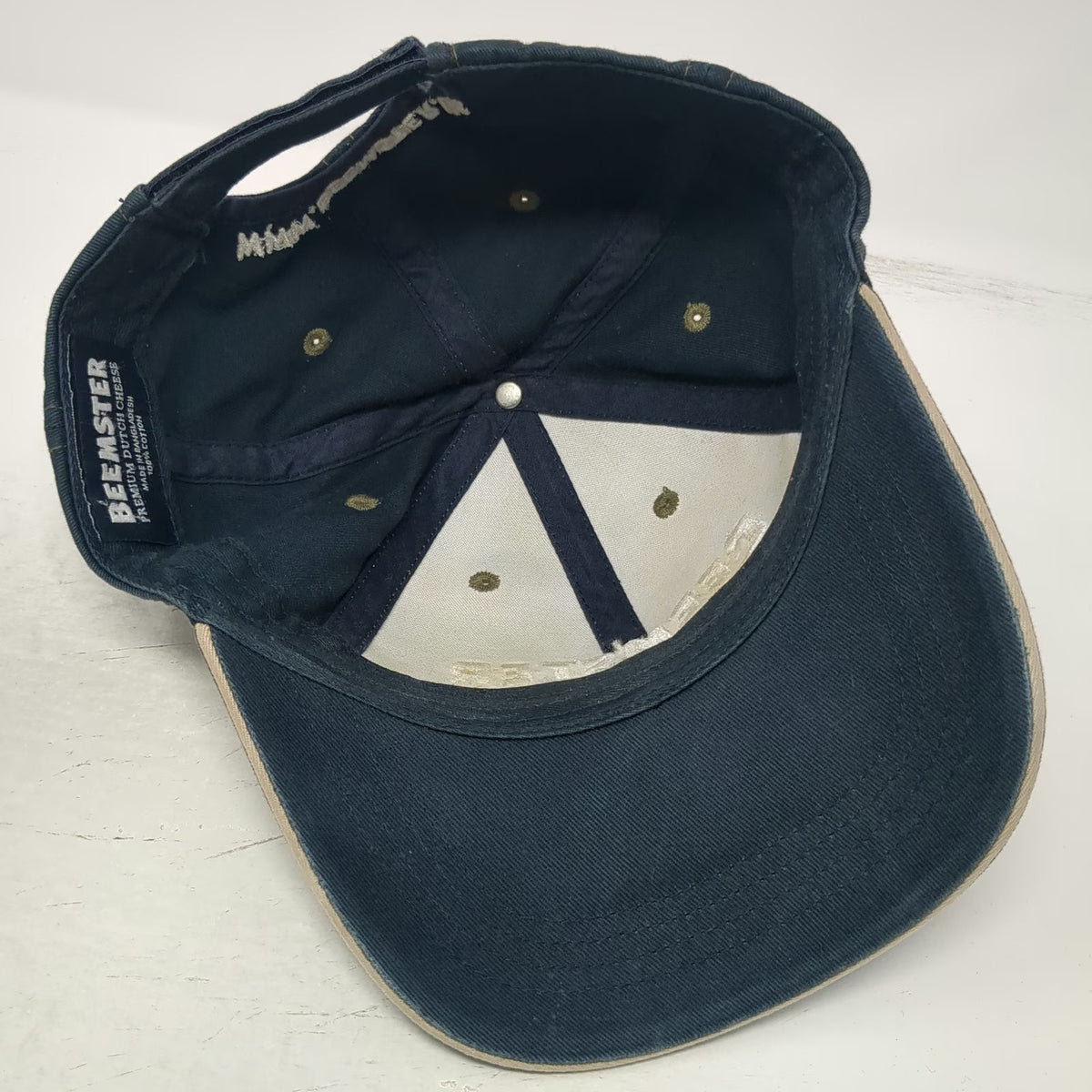 Beemster Premium Dutch Cheese Baseball Cap Blue One Size 1901 Strapback Hat