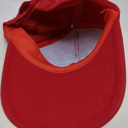 PNM Logo 5 Panel Red Yellow Black One Size Strapback Adjustable Cotton Twill Hat