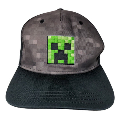 Minecraft Boy's Snapback Hat Multicolor Size OS Embroidered Creeper Logo