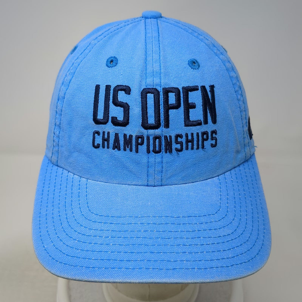 American Needle Baseball Cap Blue One Size US Open NYC Slideback Cotton Hat