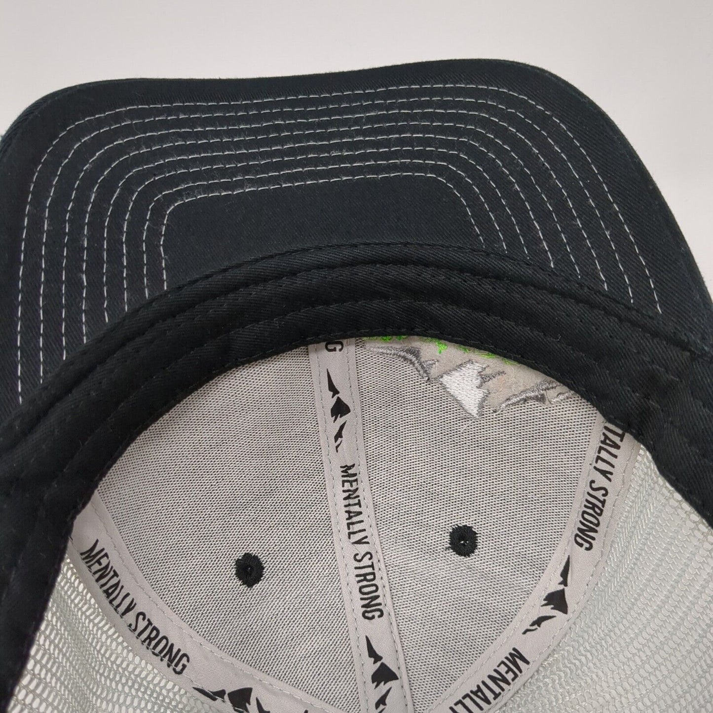 Top of Tamarack Snapback Trucker Hat Black OS Adjustable Embroidered Mesh Back