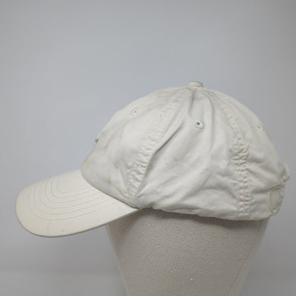 Camille Hind Golf Baseball Cap Beige One Size Adjustable Embroidered 6 Panel