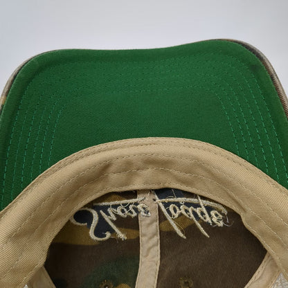 Legacy Trucker Hat Green Beige One Size Camo Shore Lodge McCall Idaho Snapback