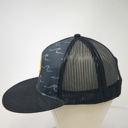 Stone Brewing Ripper Trucker Hat Black One Size Wave Pattern Mesh Snapback Patch