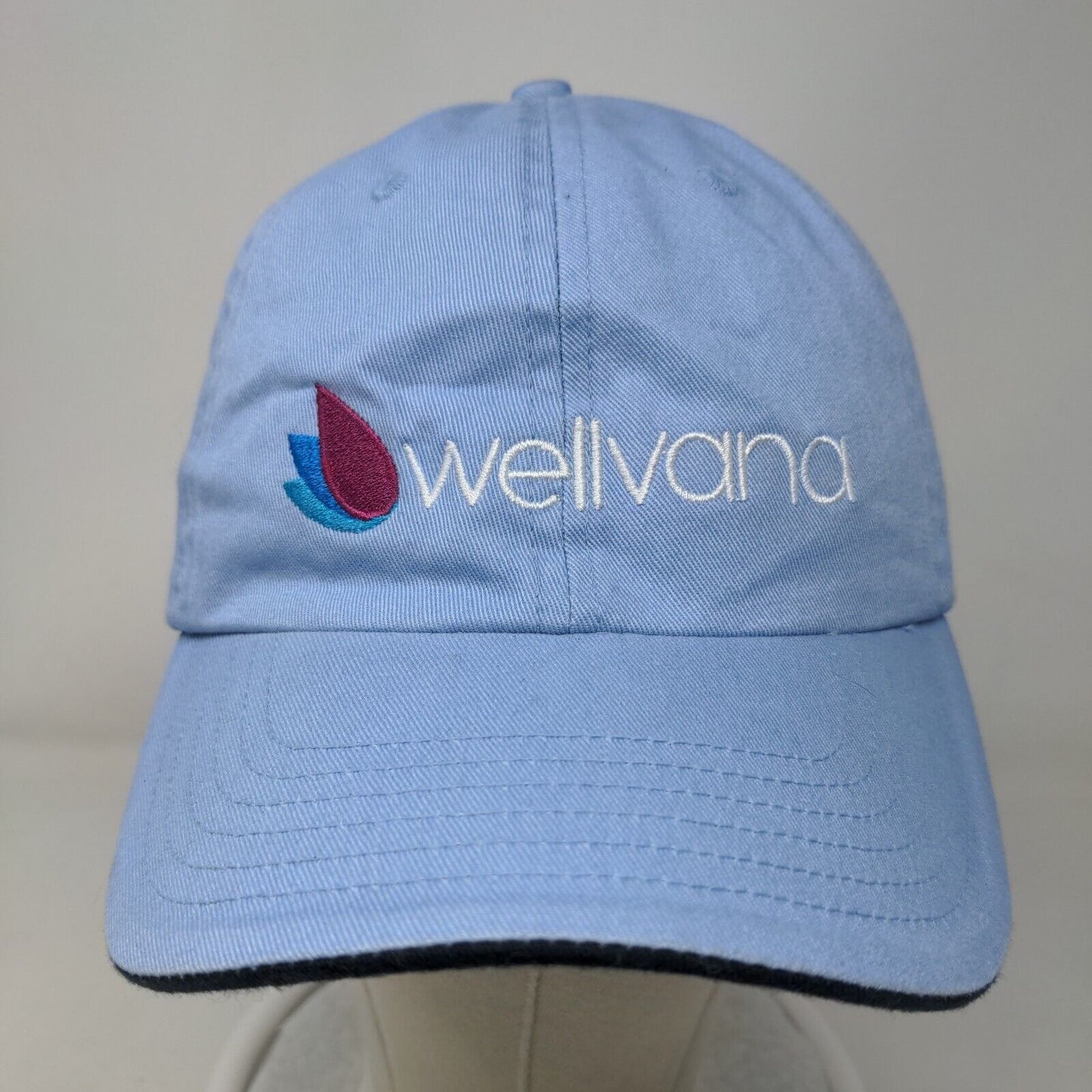 Wellvana Slideback Hat Blue One Size Adjustable Embroidered Fersten Worldwide