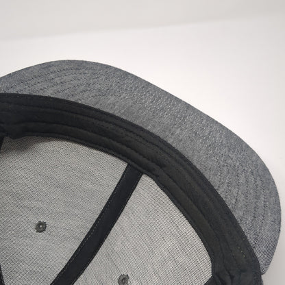Big Accessories Snapback Hat Gray One Size Adjustable Solid Blank