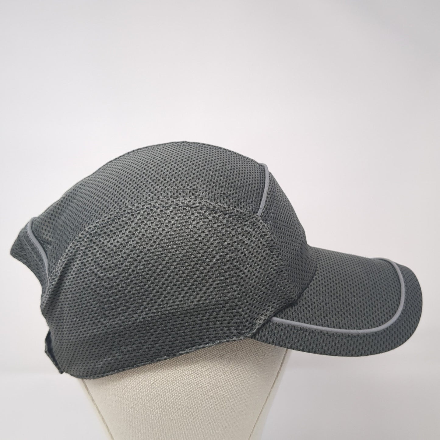Unbranded Strapback 5 Panel Hat Gray One Size Adjustable Solid Blank