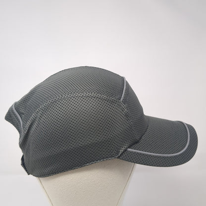 Unbranded Strapback 5 Panel Hat Gray One Size Adjustable Solid Blank