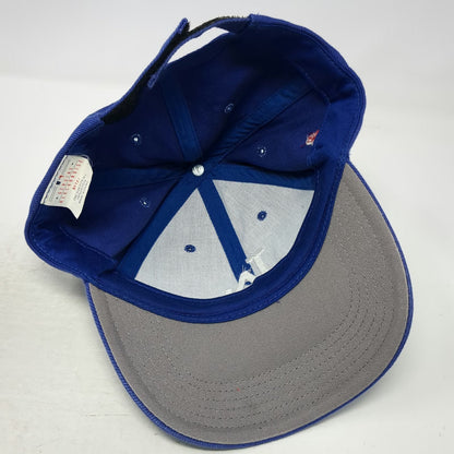MLB Los Angeles Dodgers T.E.I. Baseball Cap Blue OSFM Strapback Gray Brim Hat