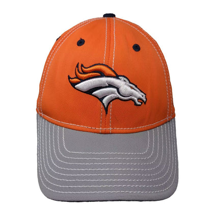 Reebok Denver Broncos NFL Cap Orange Gray One Size Embroidered Logo Stretch Fit