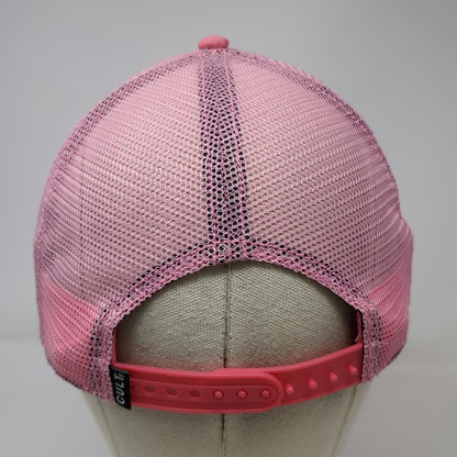 Cult of Individuality Pink Camo Trucker Hat One Size Slogan Patch Mesh Back