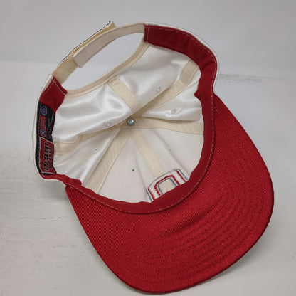 Team Spirit Ohio State Buckeyes NCAA Hat White Cap One Size Strapback Logo Red