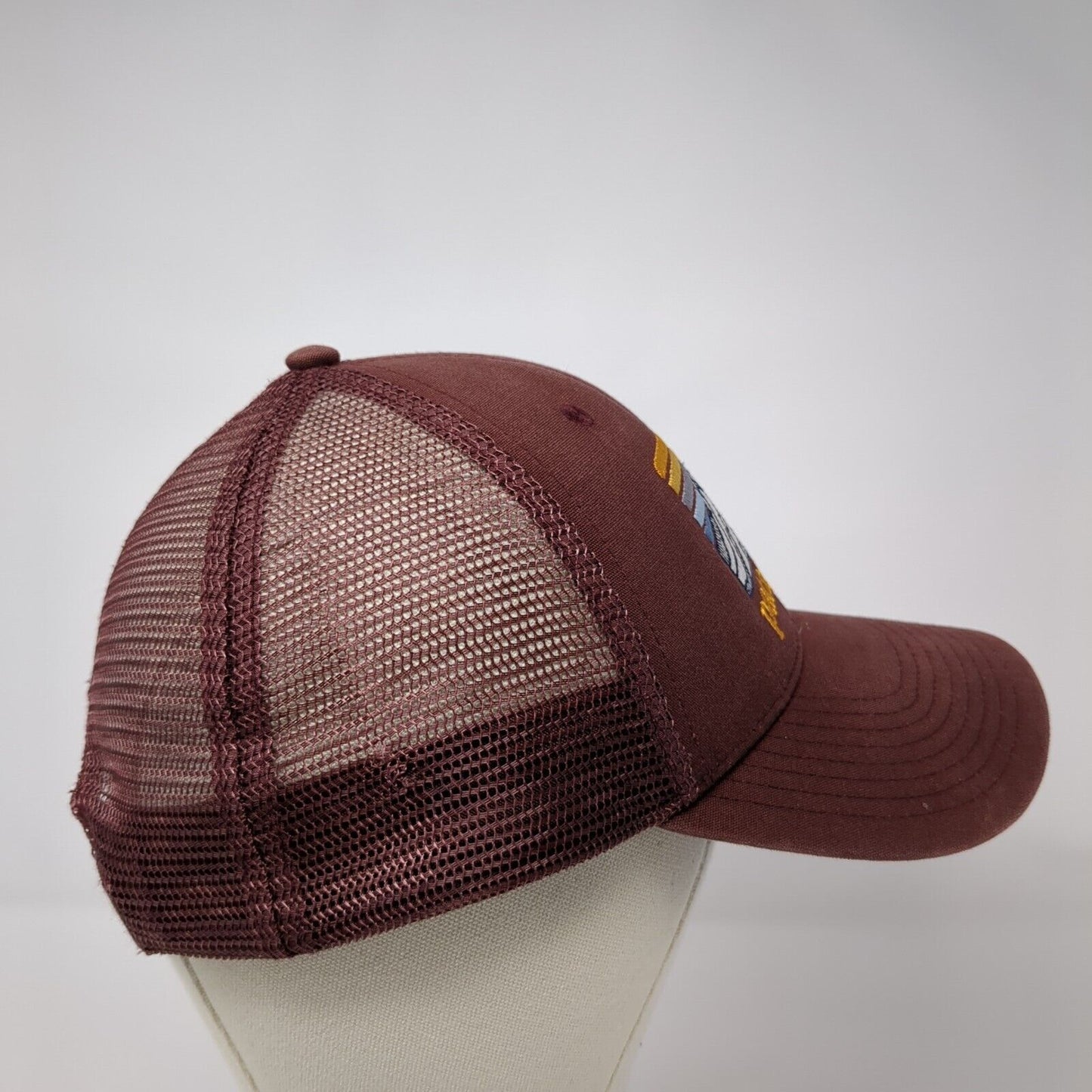 Patagonia Fitz Roy Mountain Snapback Trucker Hat Red One Size Mesh Back