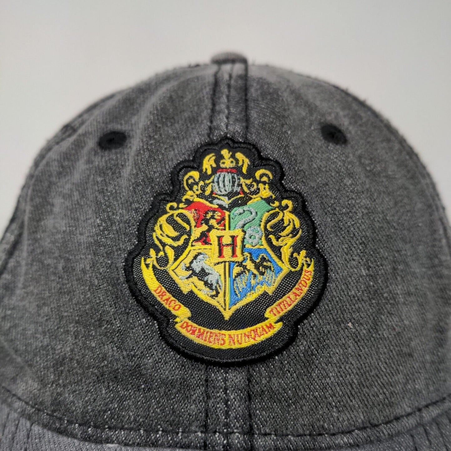 Harry Potter Men's Slideback Hat Gray Size OSFM Embroidered Logo 14+ Hogwarts