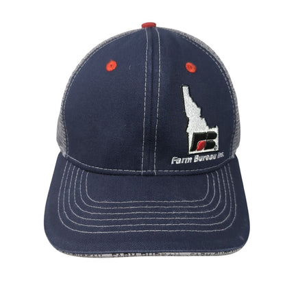 Farm Bureau Ins Snapback Trucker Hat Blue OS Adjustable Mesh Back Buck's Bags