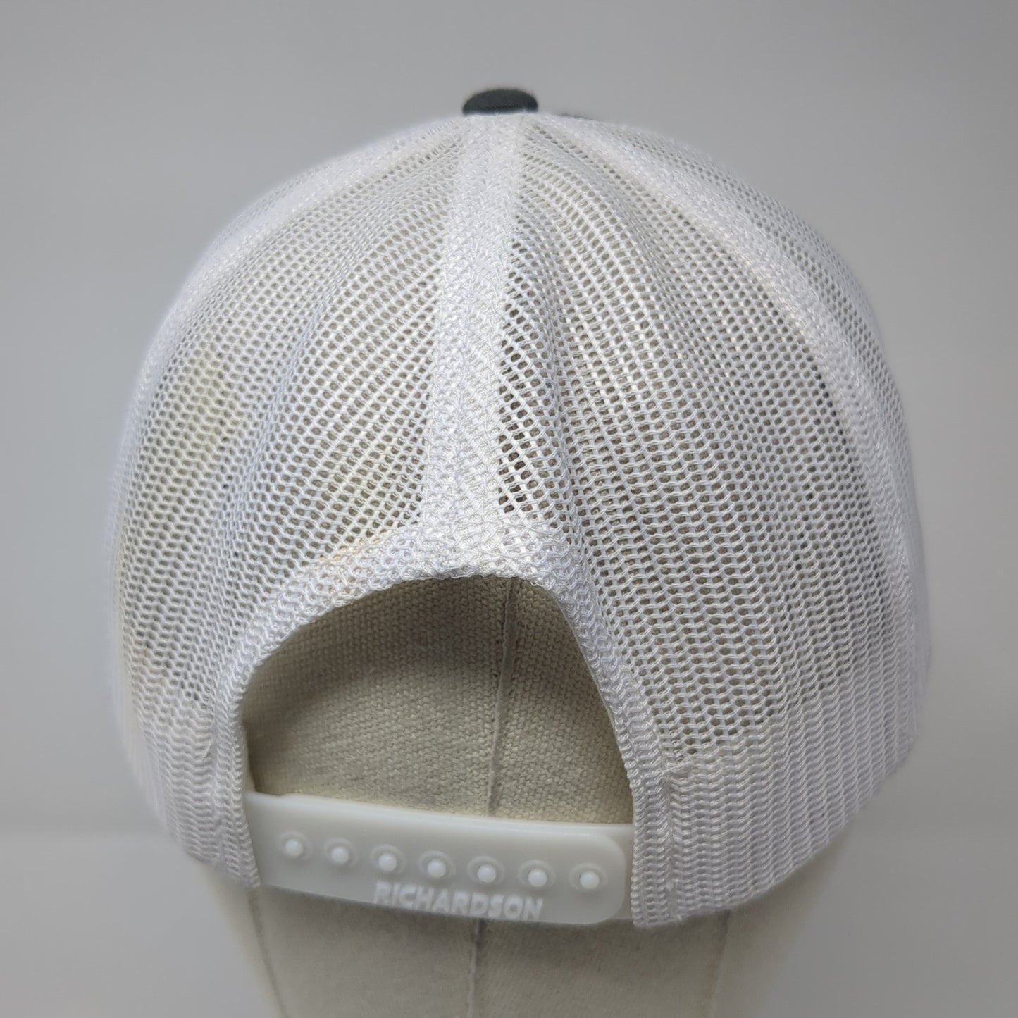 Burning Bullet Patch Snapback Trucker Hat Gray One Size Mesh Back