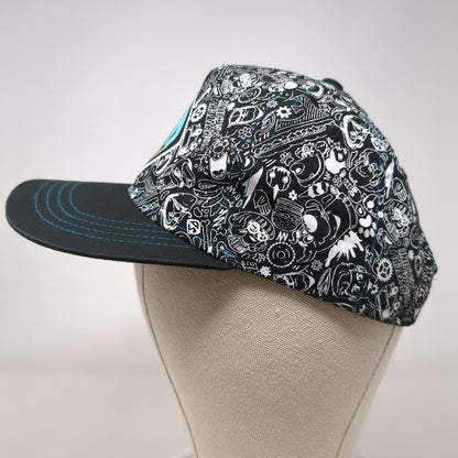 Scooby-Doo Snapback Hat Multicolor One Size All Over Print Adjustable