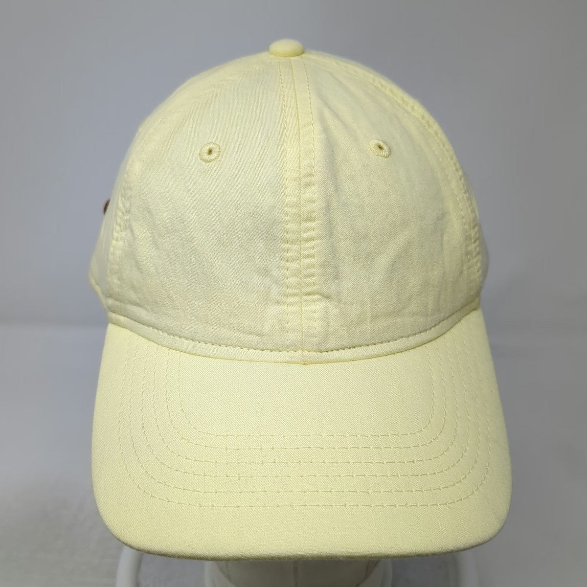 Goodfellow & Co Baseball Cap Yellow One Size Leather Strapback Cotton Hat Blank